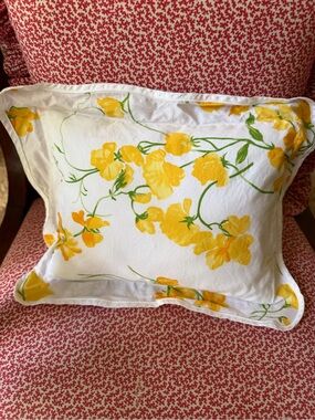 Portault POIS DE SENTEUR YELLOW d porthault elbow sham